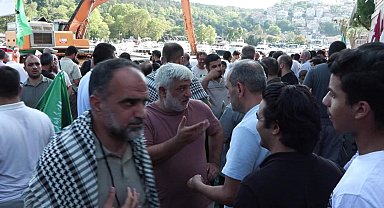 İstanbul - İsrail'in Gazze'deki saldırılarını protesto eden grup ABD Konsolosluğu'na yürüdü