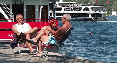 İstanbul - İstanbullular güneşli havada sahillere akın etti