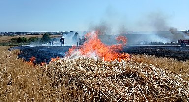 İstanbul - Silivri'de otluk alandaki yangın söndürüldü