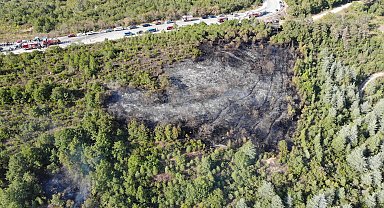 İzmit'te ormanda çıkan bir saatte söndürüldü