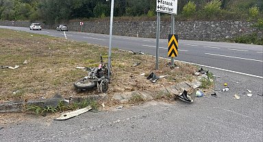 Karasu'da otomobille çarpışan elektrikli bisikletin sürücüsü öldü