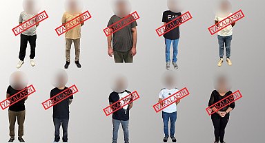 Kırmızı bültenle aranan 6, ulusal seviyede aranan 4 suçlu yakalanarak, Türkiye'ye getirildi