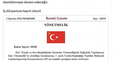 KOBİ tanımında değişiklik