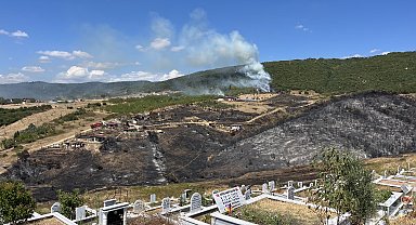 Kocaeli'de ot yangını