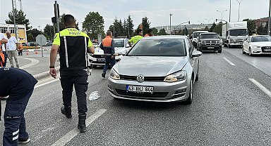 Kütahya'da otomobilin çarptığı yaya yaralandı