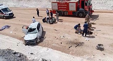 Mardin'de otomobil şarampole yuvarlandı: 1 ölü, 6 yaralı