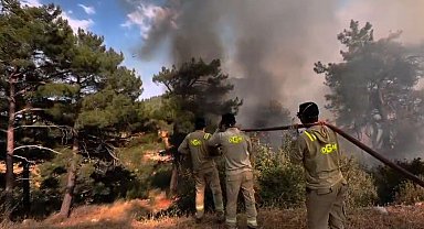 Mersin'deki orman yangını 2'nci gününde