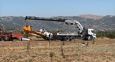Muğla'da kaza kırıma uğrayan uçak, Ankara'ya götürülecek