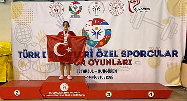 Muğlalı özel sporcu Elif'ten 3 madalya