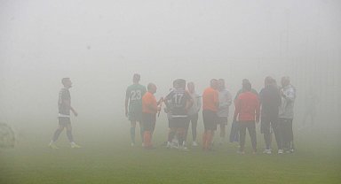 Muğlaspor-Fethiyespor maçına sis engeli