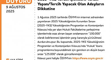 ÖSYM, yeni YKS tercih kılavuzunu yayımladı