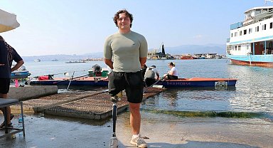 Paralimpik sporcu, kendisi gibi engellileri spora teşvik ediyor