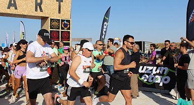 Runfire Salt Lake Ultra Trail Maratonu, Tuz Gölü'nde renkli görüntülerle başladı