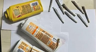 Şampuan kutularından esrar çıktı; 3 gözaltı