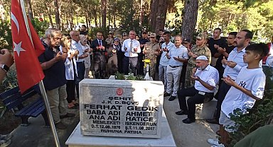 Şehit Başçavuş Ferhat Gedik, Hatay'daki mezarı başında anıldı