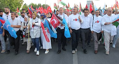 Sivas'ta Filistin'e destek yürüyüşü