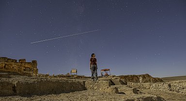 Tarihi Zerzevan Kalesi'nde Perseid meteor yağmurunu izlediler