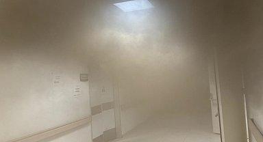 Tarsus'ta hastanede çıkan yangın kısa sürede söndürüldü