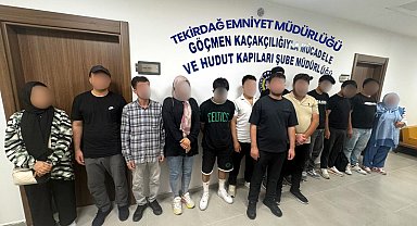 Tekirdağ'da 19 kaçak göçmen yakalandı