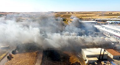 Tekirdağ'da tekstil fabrikasında yangın