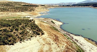 Tekirdağ'da Yazır Göleti'nin su seviyesi yüzde 4'e düştü