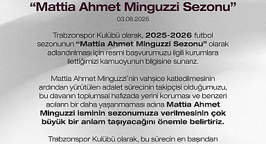 Trabzonspor'dan 'Mattia Ahmet Minguzzi Sezonu' başvurusu