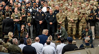 Trump, Washington'daki güvenlik önlemlerini denetledi