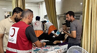 Türk Kızılay, Gazze'deki El Kudüs Hastanesine her gün sıcak yemek ulaştırıyor