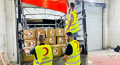 Türk Kızılay'dan Batı Şeria'ya 1200 gıda kolisi