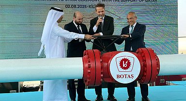 Türkiye'den Suriye'ye doğal gaz akışı başladı