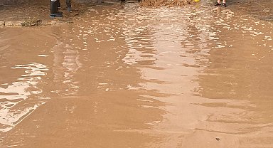 Van'da sağanak sele neden oldu; dereler taştı, bahçeler su altında kaldı
