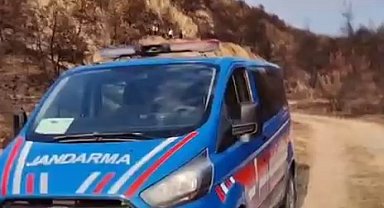 Yanan ormanda erkek cesedi bulundu