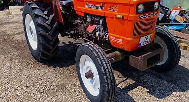 Yangın bölgesine su taşırken hasar gören traktörüne tamir sonrası kavuştu