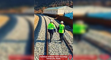 6 Şubat depreminde hasar gören Malatya-Gölbaşı-Narlı-Nurdağı Demiryolu hattı yarın açılıyor