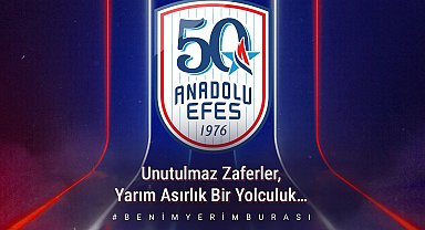 Anadolu Efes Spor Kulübü, 50'nci sezonuna 50'nci yıl logosu ile başlıyor