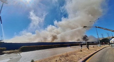 Ankara'da atık depolama tesisinde yangın