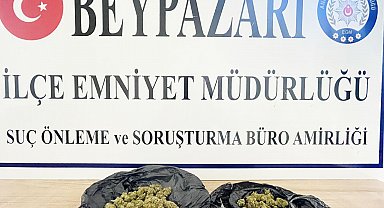 Ankara'da durdurulan araçta 67 gram esrar ele geçirildi