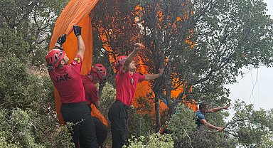 Babadağ'da aynı anda iki yamaç paraşütü kazası