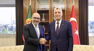 Bakan Bolat, Portekizli Bakan Miguel Pinto Luz ile görüştü