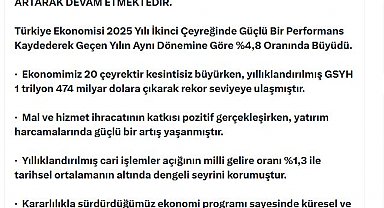 Bakan Bolat: Türkiye en hızlı büyüyen ikinci OECD ülkesi oldu