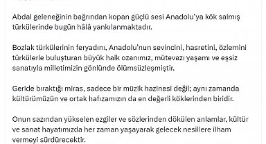 Bakan Ersoy, Neşet Ertaş'ı andı