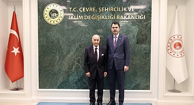 Bakan Kurum, eski TBMM Başkanı Çetin ile görüştü