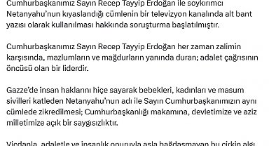 Bakan Tunç: Cumhurbaşkanı Erdoğan ile Netanyahu'nun kıyaslanması hakkında soruşturma başlatıldı