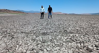 Barajda su seviyesi düştü, Hamamlar Höyüğü gün yüzüne çıktı