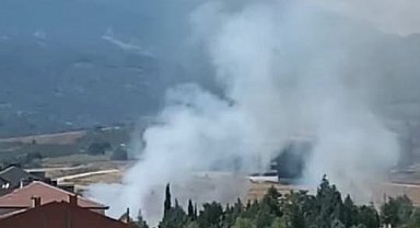 Bursa'da anız yangını; 30 dönümlük alan zarar gördü