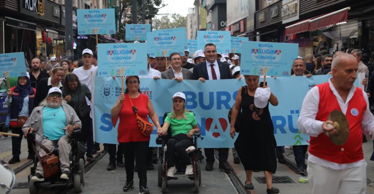Bursalılar, sağlık için yürüdü