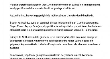 Cevdet Yılmaz: Politika üretemeyen polemik üretir