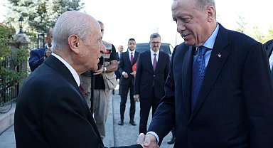 Cumhurbaşkanı Erdoğan, Bahçeli ile bir araya geldi