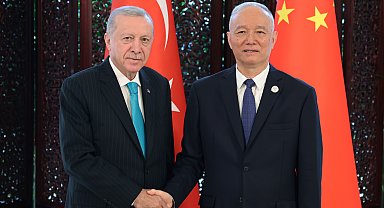 Cumhurbaşkanı Erdoğan, Çin Komünist Partisi Siyasi Büro Sekreteri Say Çi ile bir araya geldi