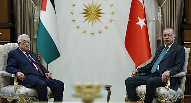 Cumhurbaşkanı Erdoğan, Filistin Devlet Başkanı Abbas ile görüştü